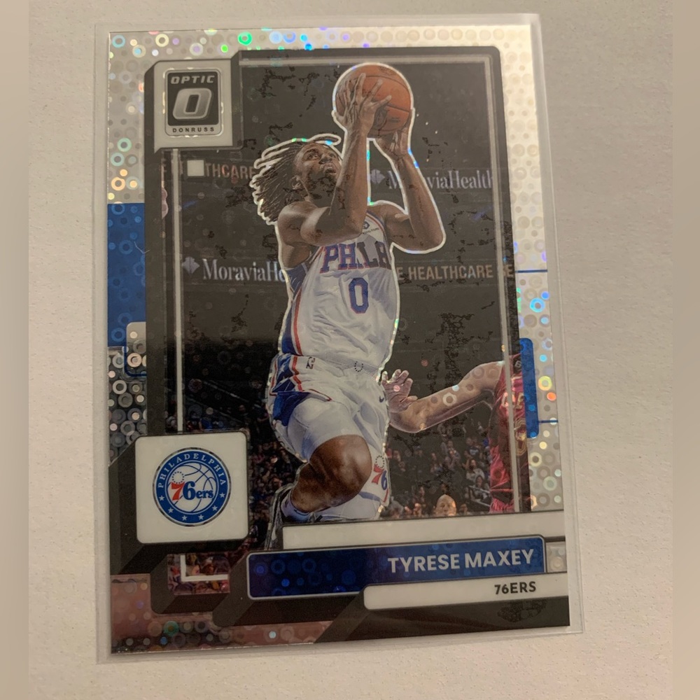 2022-23 Panini Donruss Optic Holo Fast Break Prizm Tyrese Maxey #26